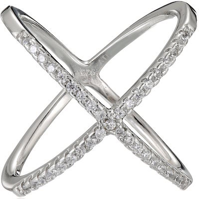 Sterling Silver Cubic Zirconia Stackable Ring