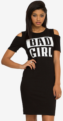 women's Black Bad Girl Dress
