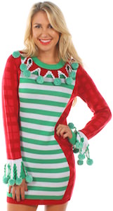 Extra Tacky Christmas Sweater Dress
