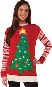 Light Up Tree Christmas Sweater