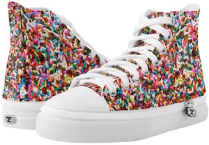 ZIPZ Rainbow Sprinkles Hightop Sneakers