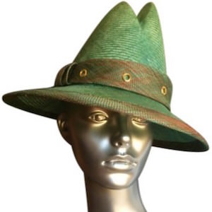 Women's Donna Hartley Green Straw Hat
