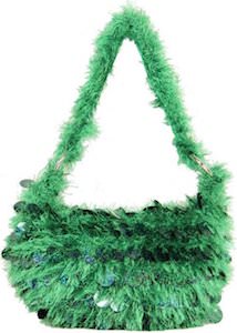 Green Hobo Style Handbag