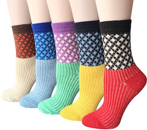 5 Pairs Of Vintage Style Women’s Winter Socks