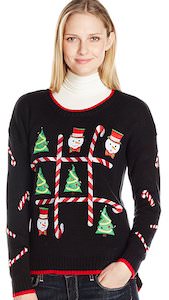 Women's Tic-Tac-Toe Christmas Sweater - Closet Refill