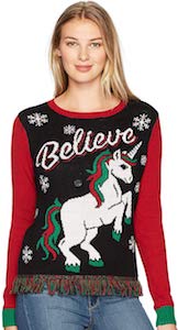 Unicorn Believe Christmas Sweater