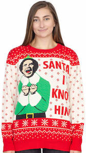 Elf Santa I Know Him Christmas Sweater
