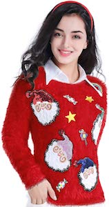Fluffy Santa Christmas Sweater