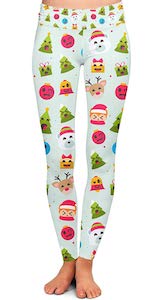 Christmas Emojis Leggings