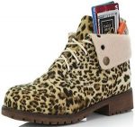 Women's Leopard Print Ankle Boots