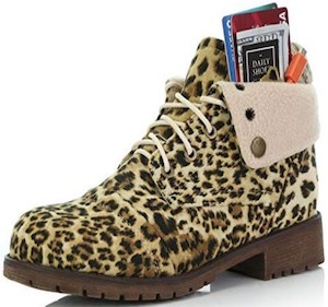 Women’s Leopard Print Ankle Boots