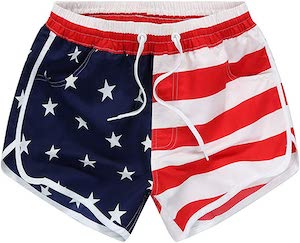 Women’s US Flag Workout Shorts