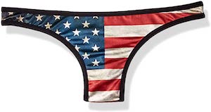 Women's US Flag Thong Panties